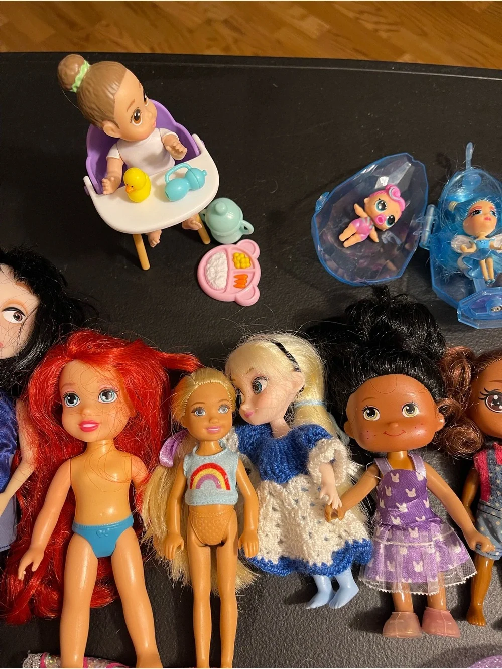 Mixed Girls Doll Playset - Pink, Purple, Blue